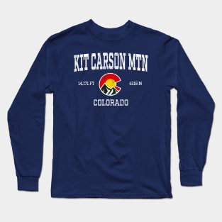 Kit Carson Mountain Colorado 14ers Vintage Athletic Mountains Long Sleeve T-Shirt